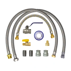 COFLEX-710631908667 / PS-E008 Paquete Universal para instalación de calentador de agua instantáneo (1/2" Y 3/4" agua 100 cm-1/2" gas)