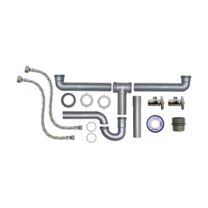 COFLEX-710631910462 / PS-F011 Paquete para instalación de fregadero (2 tarjas) (tubo de cobre) (concontracanasta)