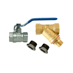 Kit de filtro para sarro y sedimento, válvula y niples