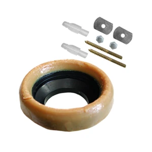 Cuello de cera con guía y pijas para sanitario en caja
