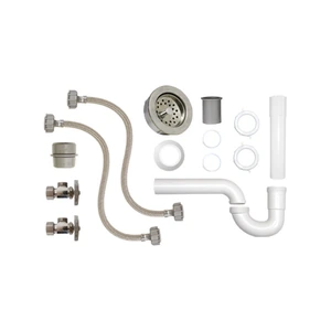 COFLEX-710631913739 / PSV-F006 Paquete para Instalación de Fregadero (1 tarja) (tubo de cobre) (Con Contracanasta)