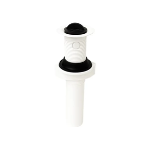 Contra de polipropileno blanca para Lavabo con rebosadero
