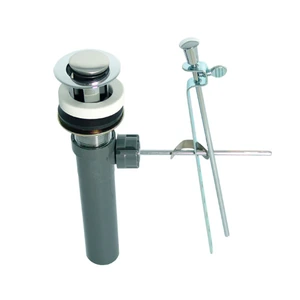 Contra de polirpopileno automática con anillo de acero inoxidable para Lavabo con rebosadero