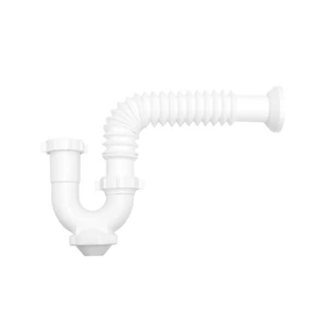 Trampa con registro y salida corrugada para Lavabo/Fregadero