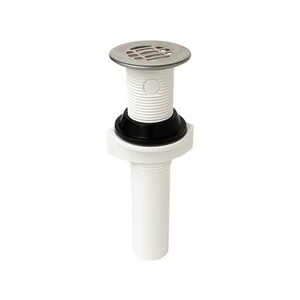 Contra plástica con rejilla de acero inoxidable para Lavabo con o sin rebosadero