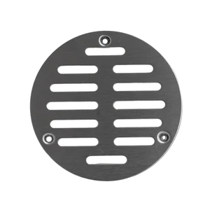 Rejilla de acero inoxidable para coladera 4" con tornillos
