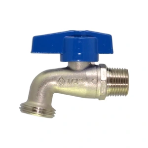 Llave lavandería corta 1/2" M.N.P.T. x 3/4" N.H.
