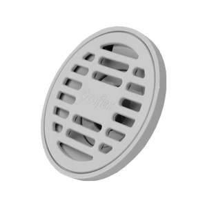 Coladera redonda de ABS gris con rejilla ABS y VAO