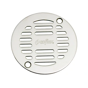 Rejilla Redonda de Acero Inoxidable Calibre 16 para Coladeras de 10 cm