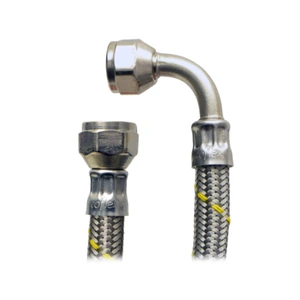 Conector Flexible para Gas espiga con codo 3/8" FLARE 3/8" FLARE