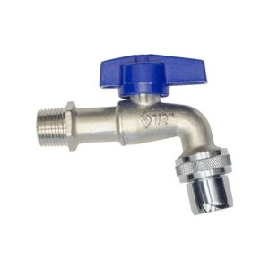 Llave para lavandería con aireador 1/2" M.N.P.T x 3/4" N.H.