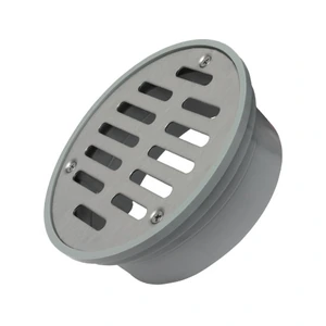 Coladera Redonda de 4" con rejilla de acero inoxidable