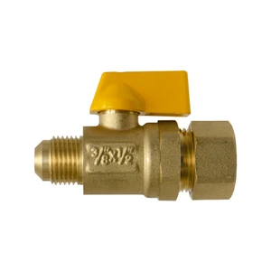 Llave de Control para Gas 1/2" TC X 3/8" Flare