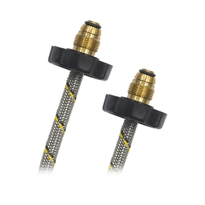COFLEX-710631933034 / AG2-Y80 Conector Flexible Acero Gas Pig Tail 7/8" izq x 7/8" izq - 80 cm