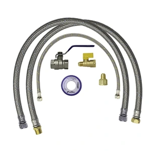 COFLEX-710631943354 / PS-E004 Paquete para instalación lejana de calentador de agua instantáneo (1/2" agua 100cm-3/8" gas)