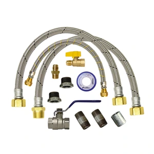 Paquete Universal para instalación de boiler de deposito/rápida recuperación (1/2" y 3/4" agua 60cm-1/2" gas)