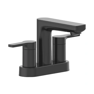 Llave mezcladora para lavabo 4" (Acabado Negro Mate)