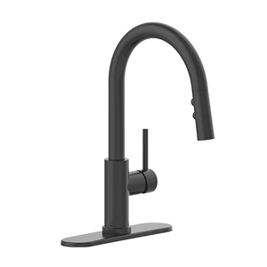 Llave monomando para fregadero (Acabado Negro Mate)