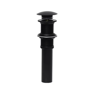 Contra con tapón push para Lavabo sin rebosadero (acabado mate)