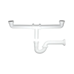 COFLEX-710631944054 / PJ-F010 Salida central para Fregadero doble tarja con trampa sin registro