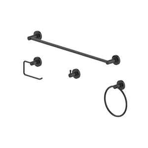 Juego de accesorios para Baño Negro Mate