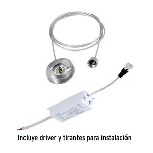 Volteck Panel delgado colgante de LED 45 W 30 x 120 cm luz neutra