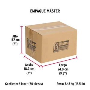 Fiero Bolsa con 100 colas de pato #3, 4 cm altura, 11.2 mm ojillo
