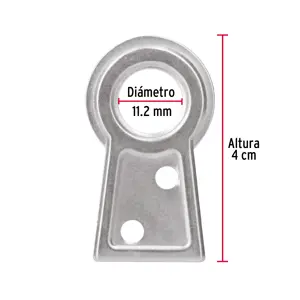 Fiero Bolsa con 100 colas de pato #3, 4 cm altura, 11.2 mm ojillo