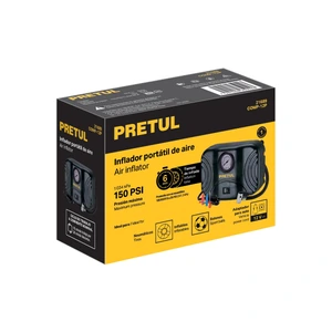 Compresor de aire para auto, 12 V, Pretul