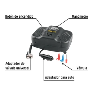 Compresor de aire para auto, 12 V, Pretul