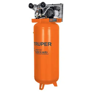 19366 / COMP-240LV Compresor de aire, con banda, vertical 240L 4HP, 220V Truper