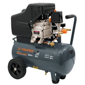 19363 COMP 25L 2 TRUPER Compresor Horizontal 25 L 3 Hp potencia 