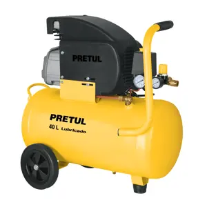 23066 / COMP-40LP Compresor de aire, lubricado, horizontal 40L 3HP 127V Pretul