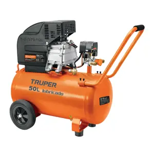 15007 / COMP-50LT Compresor de aire, lubricado,horizontal 50L 3½HP 127V Truper