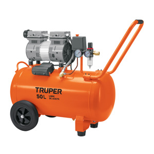 Truper Compresor de aire, silencioso libre de aceite, 50 L, 2 HP