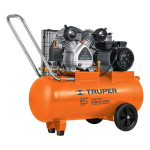 19005 / COMP-60LB TRUPER Compresor horizontal 60 L, 4 HP (potencia máxima  ), 127 V