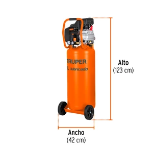 Compresor de aire, lubricado, vertical 80L 3½HP 127V Truper