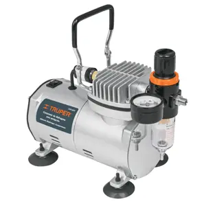 17247 / COMP-AERO Compresor de diafragma para aerógrafo, 1/5 HP, 110 V, Truper