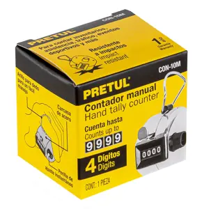24990 / CON-10M Contador manual de 4 dígitos, Pretul