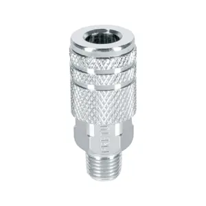 Cople acero, cuerda 1/4NPT, macho, Pretul