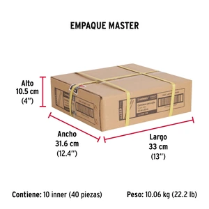 Hermex Bolsa con 2 correderas extensión 30 cm p/cajón, ancho 2.5 cm