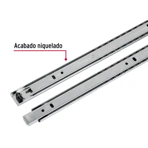 Hermex Bolsa con 2 correderas extensión 30 cm p/cajón, ancho 2.5 cm