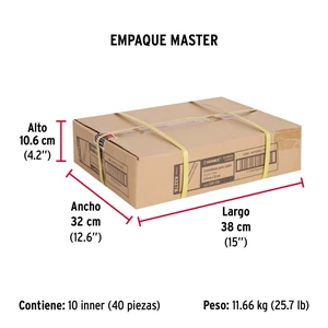 Hermex Bolsa con 2 correderas extensión 35 cm p/cajón, ancho 2.5 cm