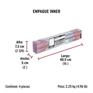 Hermex Bolsa con 2 correderas extensión 40 cm p/cajón, ancho 3.5 cm