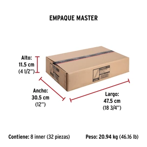Hermex Bolsa con 2 correderas extensión 45 cm p/cajón, ancho 3.5 cm
