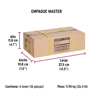 Hermex Bolsa con 2 correderas extensión 35 cm p/cajón, ancho 4.5 cm