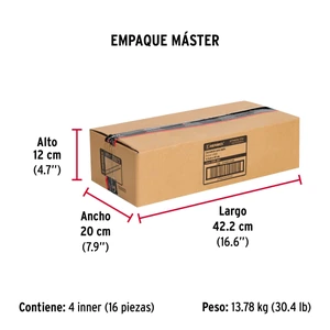 Hermex Bolsa con 2 correderas extensión 40 cm p/cajón, ancho 4.5 cm