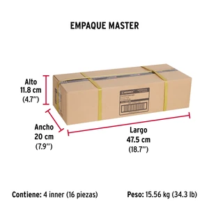 Hermex Bolsa con 2 correderas extensión 45 cm p/cajón, ancho 4.5 cm