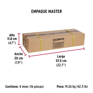 Hermex Bolsa con 2 correderas extensión 55 cm p/cajón, ancho 4.5 cm