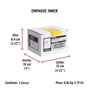 Candado antipalanca 60 mm cuerpo de hierro, Hermex Basic